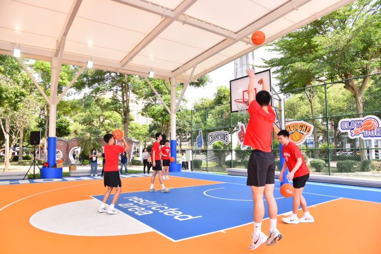 《圖說》場地充滿活力與青春氣息的運動氛圍。〈中和區公所提供〉