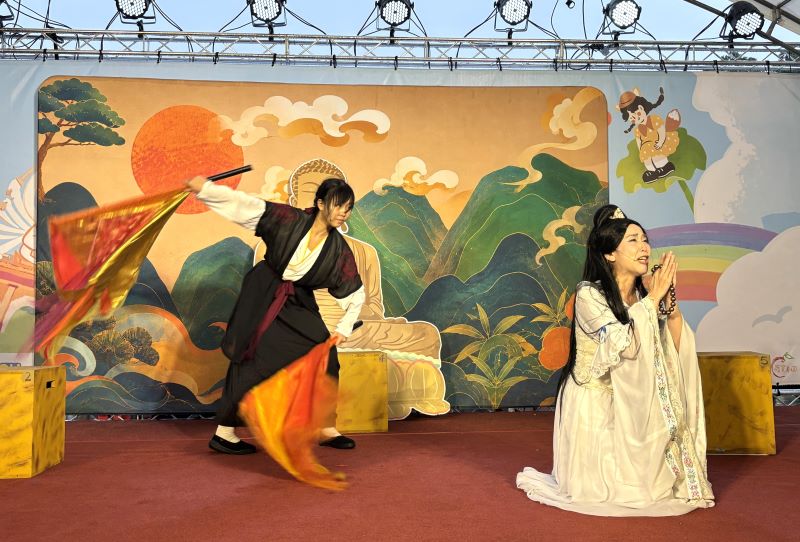 《圖說》《觀世音傳奇》是依據林口竹林山觀音寺信仰排演的年度大戲--觀世音「妙善公主」正祈。〈林口區公所提供〉